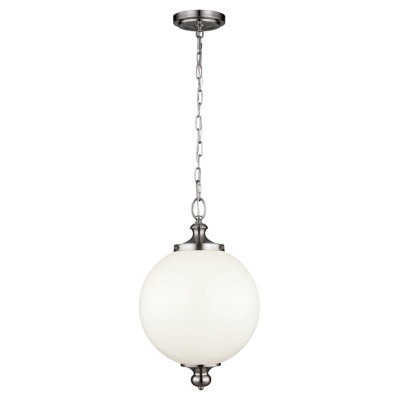 Elegant Brushed Steel LED Pendant Light for Modern Interiors