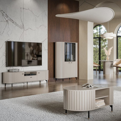 Elegant Cashmere Zante 7 Coffee Table 700mm x 470mm x 700mm - Warm ...