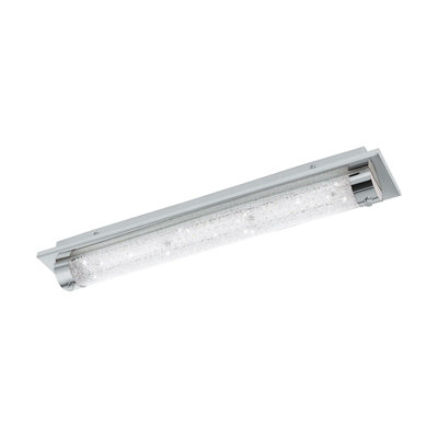 Elegant Chrome Wall Flush Ceiling Light with LED Bulb