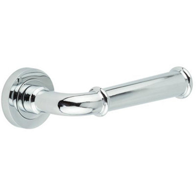 Elegant Classic Polished Chrome Door Handle for Timeless Interiors - Interior Handle
