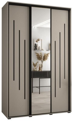 Elegant Dakota IX Sliding Door Wardrobe 1500mm - Stylish Storage with Mirrored Door, Hanging Rails, and Shelves H2350mm D600mm