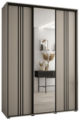 Elegant Dakota VII Sliding Door Wardrobe 1700mm - Spacious Storage with Mirrored Door, Hanging Rails, and Shelves H2350mm D600mm