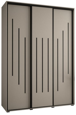 Elegant Dakota VIII Sliding Door Wardrobe 1700mm - Stylish Storage with Hanging Rails and Shelves H2350mm D600mm