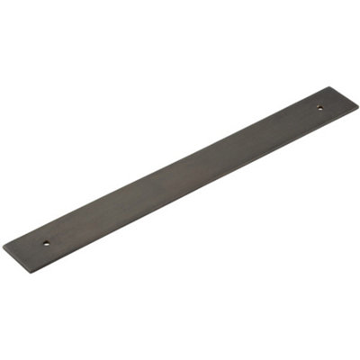 Elegant Dark Bronze Backplates for Cabinet Handle - 268x30mm - Kitchen Drawer Pull Handle