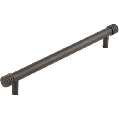 Elegant Dark Bronze Cabinet Handle 224mm for Stylish Interiors - Kitchen Drawer Pull Handle