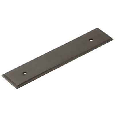 Elegant Dark Bronze Cabinet Handle Backplate 140x30mm for Timeless Decor - Kitchen Drawer Pull Handle