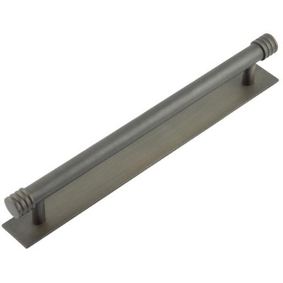 Elegant Dark Bronze Cabinet Handle with 224mm Centers - Kitchen Drawer Pull Handle