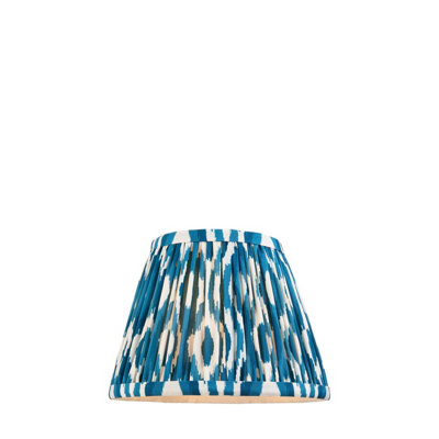Elegant Handcrafted 20cm Marlin Blue Tapered Lamp Shade for Stylish Lighting
