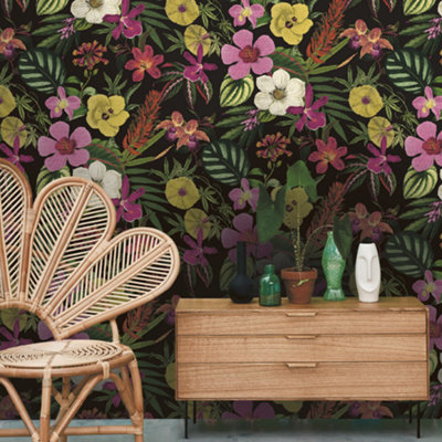 Elegant Homes Priya Floral Multi Flowers Wallpaper 284262