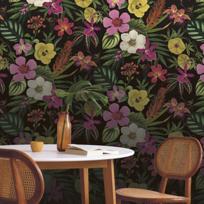 Elegant Homes Priya Floral Multi Flowers Wallpaper 284262