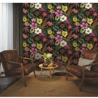 Elegant Homes Priya Floral Multi Flowers Wallpaper 284262
