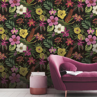 Elegant Homes Priya Floral Multi Flowers Wallpaper 284262