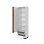 Elegant Imola Hinged Door Wardrobe with Shelves and Drawers in White Matt - Spacious and Modern (H)1980mm (W)550mm (D)400mm