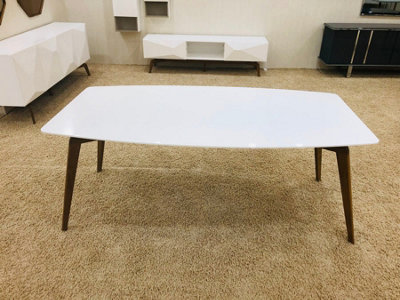 Elegant Ivory Coffee Table with Sleek Design and Modern Appeal