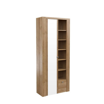 Elegant Larona 87 Hallway Cabinet 800mm in Oak Riviera - Versatile Storage Solution H1900mm D340mm