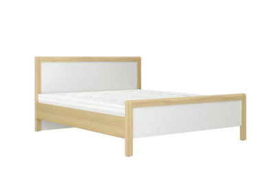 Elegant London Bed Frame H960mm W1870mm D2080mm in Oak Lindberg & White for EU Super King Size