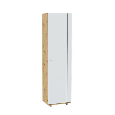 Elegant Oak Artisan Modico Wardrobe with Shelves - Compact Design (H)2010mm x (W)540mm x (D)400mm, Sleek & Organised