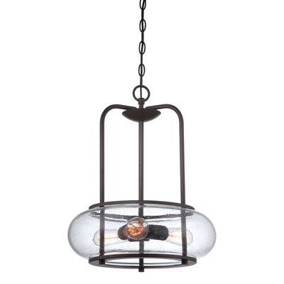 Elegant Old Bronze 1 Bulb Ceiling Pendant Light Fixture with E27 Socket