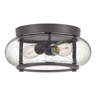 Elegant Old Bronze LED Flush Light for Low Ceilings