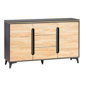 Elegant Organisation: Gappa Sideboard Cabinet, Mountain Ash & Fresco, H906mm W1500mm D400mm