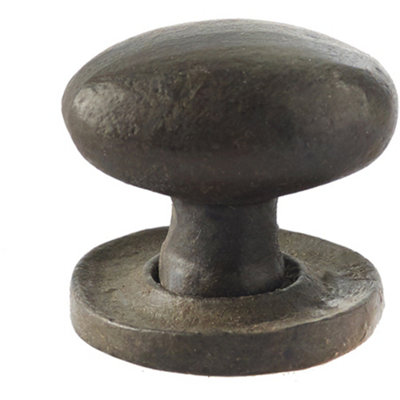 Elegant Oval Cupboard Knob in Beeswax Finish - 27x36mm - Kitchen Cabinet Knob