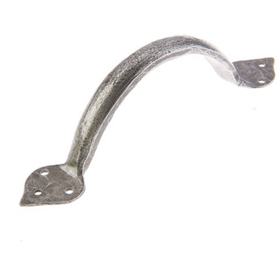 Elegant Pewter Tear Cabinet Handle 185x50mm for Stylish Home Decor - Kitchen Drawer Pull Handle