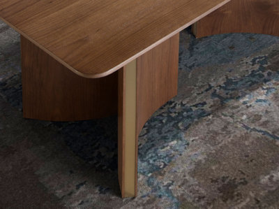 Elegant Rectangular Walnut Dining Table for Modern Homes