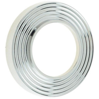 Elegant Reeded Outer Roses in Polished Nickel Finish for Stylish Doors - Door Handle