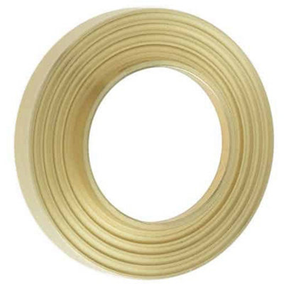 Elegant Reeded Outer Roses in Satin Brass for Doors - Door Handle