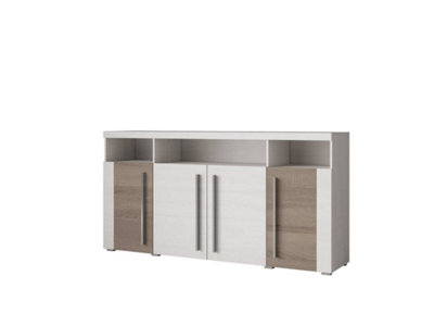 Elegant Roger 28 Sideboard Cabinet 1820mm in Andersen Pine & Oak Sonoma Truffle - Luxurious Storage Solution H920mm D390mm