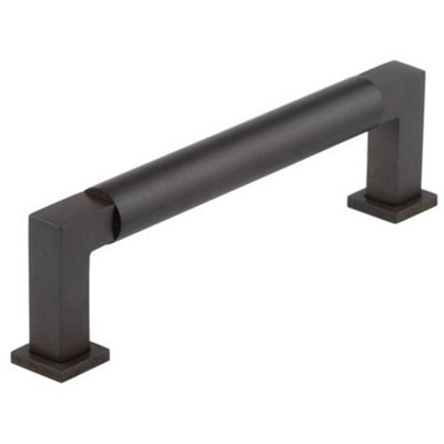 Elegant Round Cabinet Handle in Dark Bronze - 128mm Premium Quality - Kitchen Drawer Pull Handle