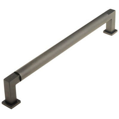 Elegant Round Cabinet Handle in Dark Bronze - 224mm - Kitchen Drawer Pull Handle