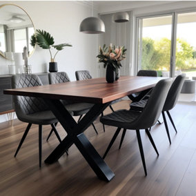 Elegant Sapele Indoor Dining Table - 120x90cm (seats 2-4 people)