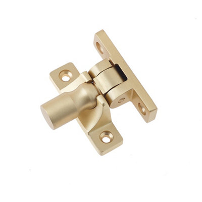 Elegant Satin Brass Fasteners with Unique Pattern 1 - Window Fastener