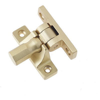 Elegant Satin Brass Fasteners with Unique Pattern 2 Design - Window Fastener
