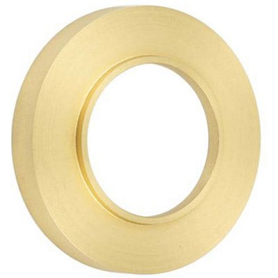 Elegant Satin Brass Plain Outer Roses for Doors - Door Handle