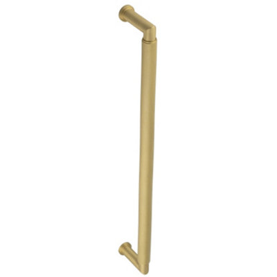Elegant Satin Brass Pull Handle 425mm - Durable and Stylish Design - Door Handle