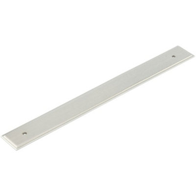 Elegant Satin Nickel Backplate for Cabinet Handle 268x30mm - Enhance Your Home Decor - Kitchen Drawer Pull Handle