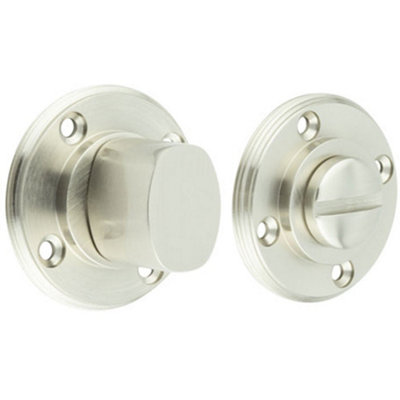 Elegant Satin Nickel Inner Turn & Release for Enhanced Privacy - Door Handle