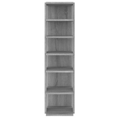 Elegant Shoe Rack Grey Sonoma 27.5x27x102 cm Engineered Wood