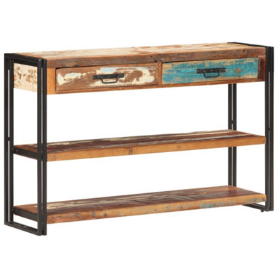 Elegant Sideboard 120x30x75 cm Solid Reclaimed Wood