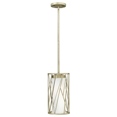 Elegant Silver Leaf 1 Bulb Ceiling Pendant Light with E27 Socket