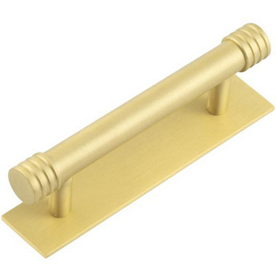 Elegant Solid Brass Cabinet Handle with 96mm Centers for Stylish Interiors - Kitchen Drawer Pull Handle