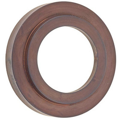 Elegant Stepped Outer Roses in Dark Bronze - Grade 304 Brass - Door Handle