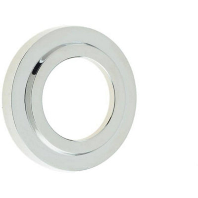 Elegant Stepped Outer Roses in Polished Nickel - Grade 304 Brass - Door Handle