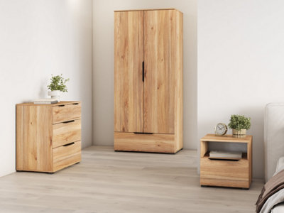 Elegant Tokyo Bedroom Set - Wardrobe, Bedside Table, Chest of Drawers ...