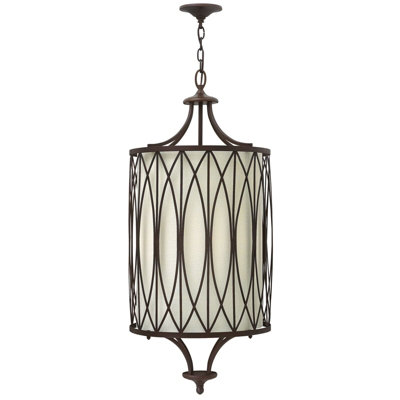 Elegant Victorian Bronze 4-Bulb Ceiling Pendant Light with E14 LED Fitting