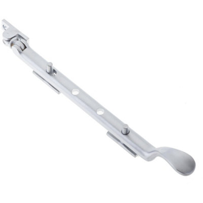Elegant Victorian Casement Stays 250mm in Satin Chrome Finish for Windows - Window Peg Bar