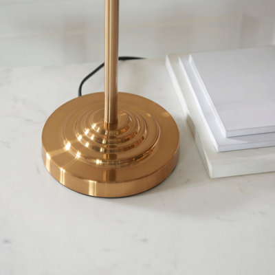 Elegant Vintage Brass Table Lamp Set with Natural Linen Shades - Perfect for Home Decor - 2 Pack