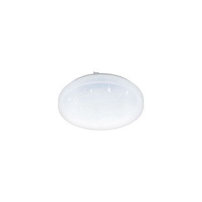 Elegant White LED Wall Flush Ceiling Light with Crystal Effect - 11.5W